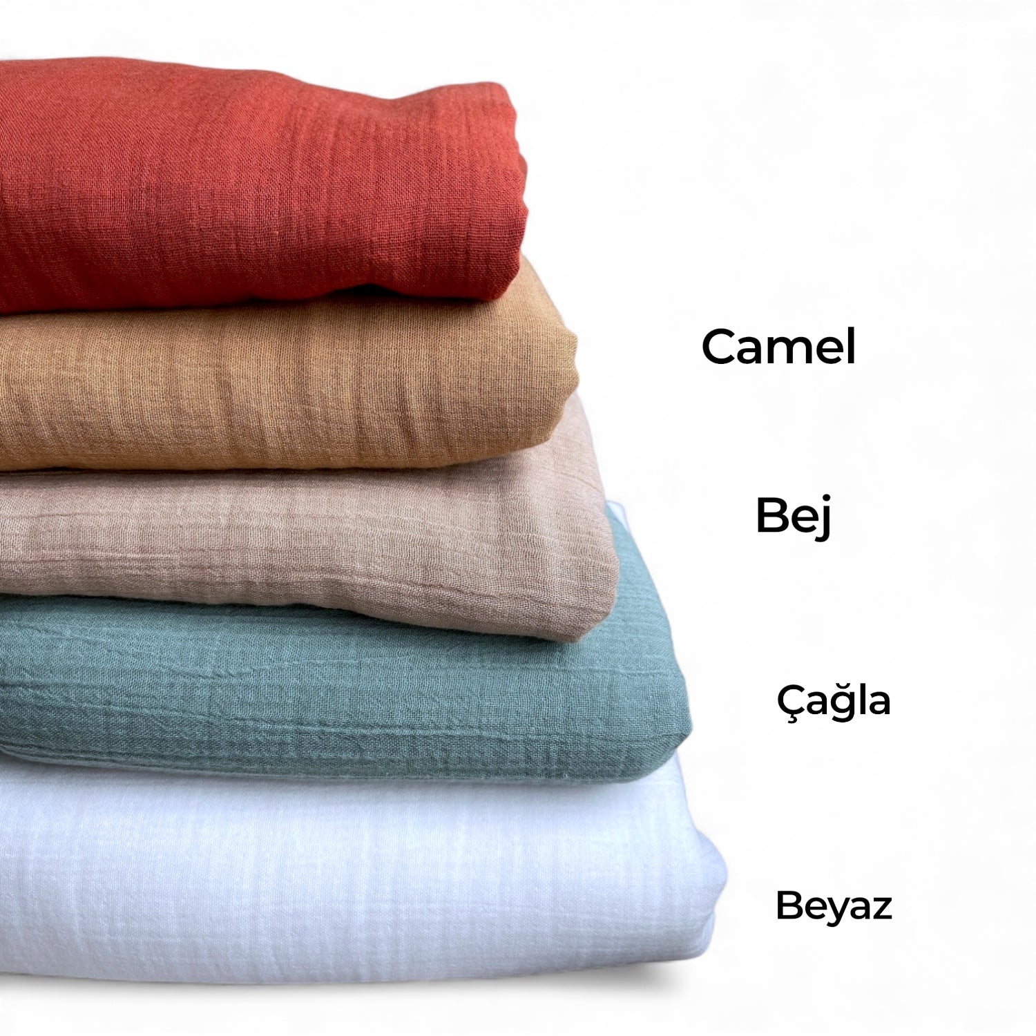         Camel pamuklu bebek örtüsü