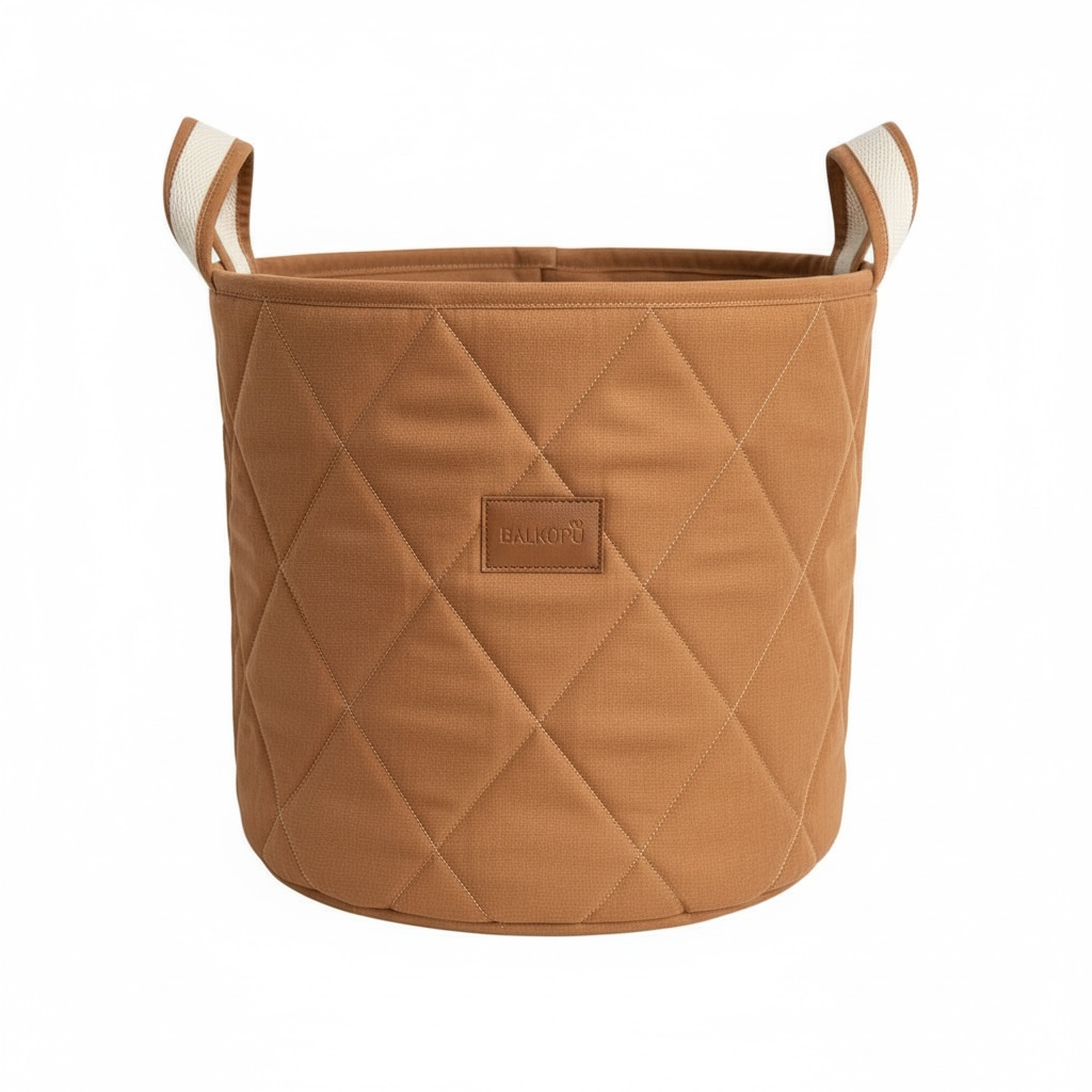     Açık tarçın pamuklu oyuncak sepeti